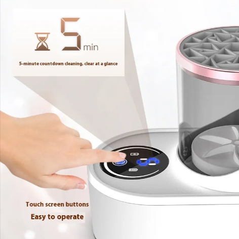 Limpiador Automático de Brochas de Maquillaje Eléctrico