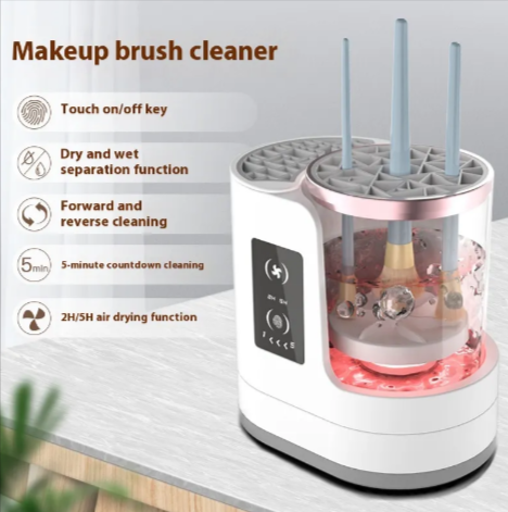Limpiador Automático de Brochas de Maquillaje Eléctrico