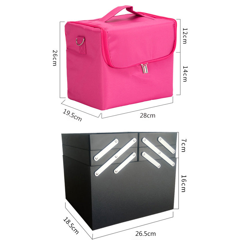 Oxford Makeup Case Portable Beauty Tool Bag