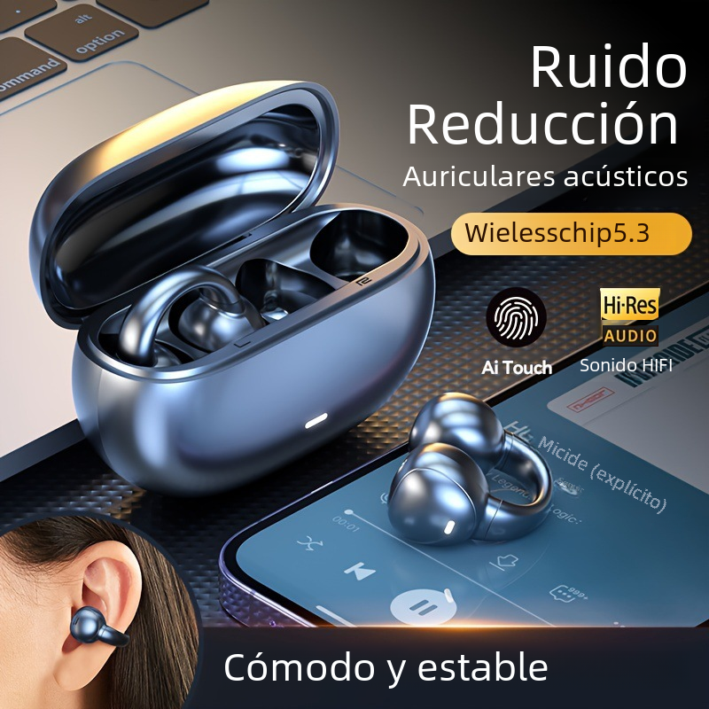 Auriculares M55 de Conducción Ósea Bluetooth para Deportes