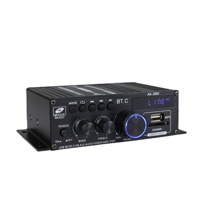 AK380 Bluetooth Car Home 12V Power Amplifier Device