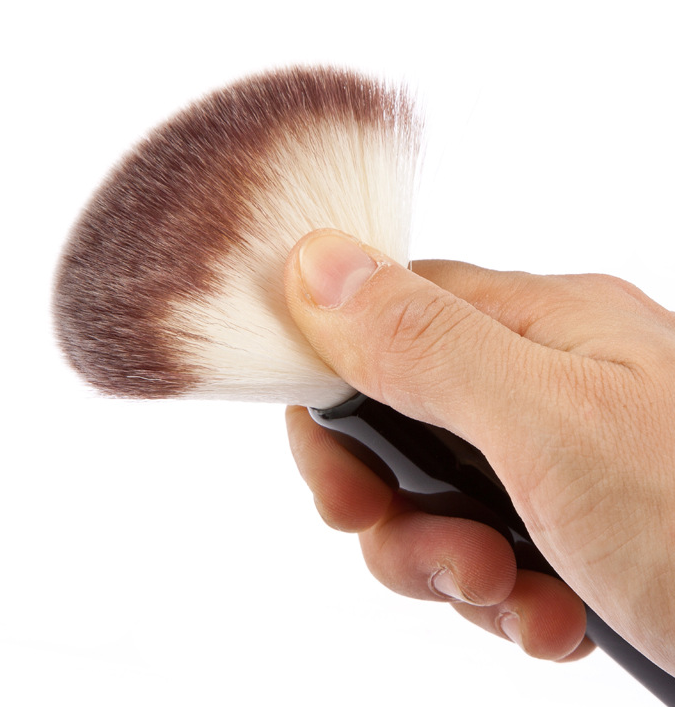 Makeup Brush, Tool, Large Blush Brush with 3 Colors
