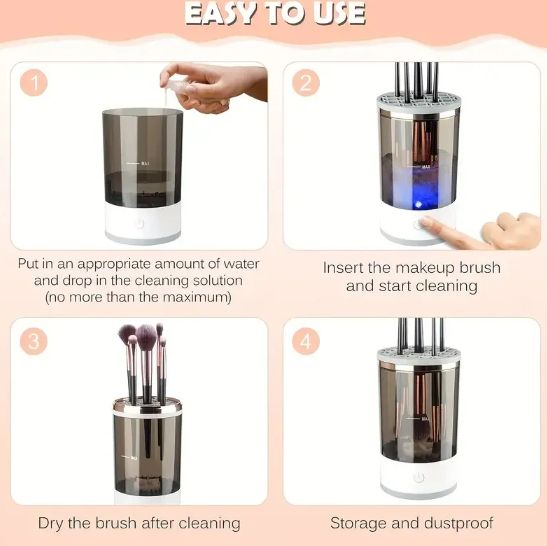 Limpiador Automático de Brochas de Maquillaje