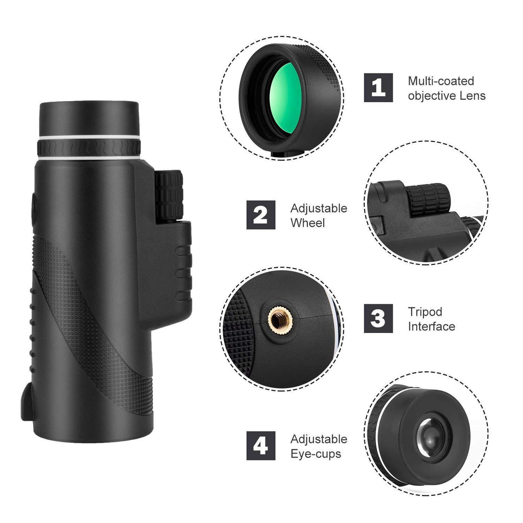 Telescopio de Alta Definición con Soporte Universal para Móvil