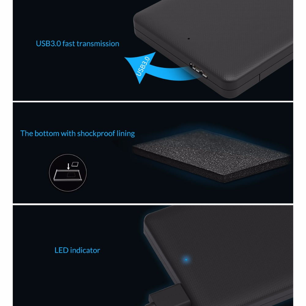 ORICO 2577U3 USB 3.0 2.5-Inch SATA SSD Enclosure