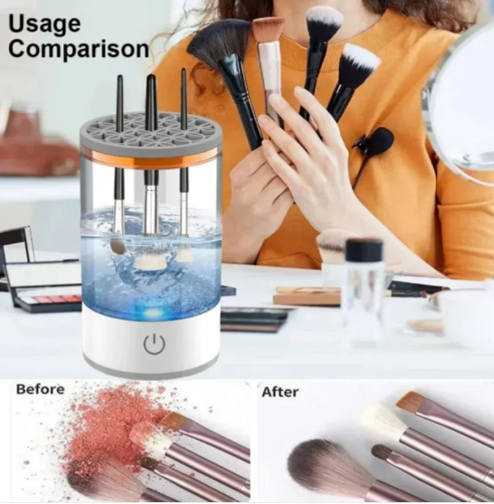 Limpiador Automático de Brochas de Maquillaje